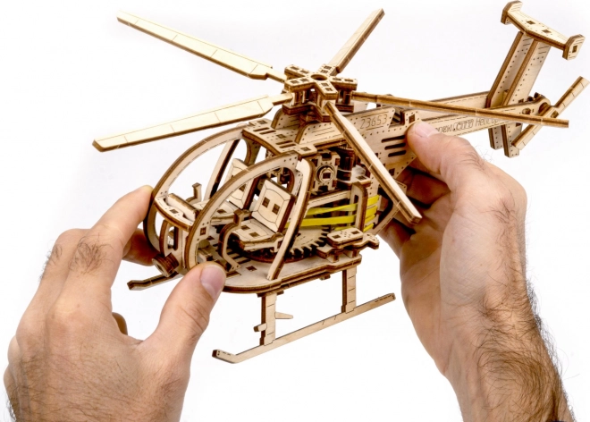 Puzzle 3D en bois hélicoptère