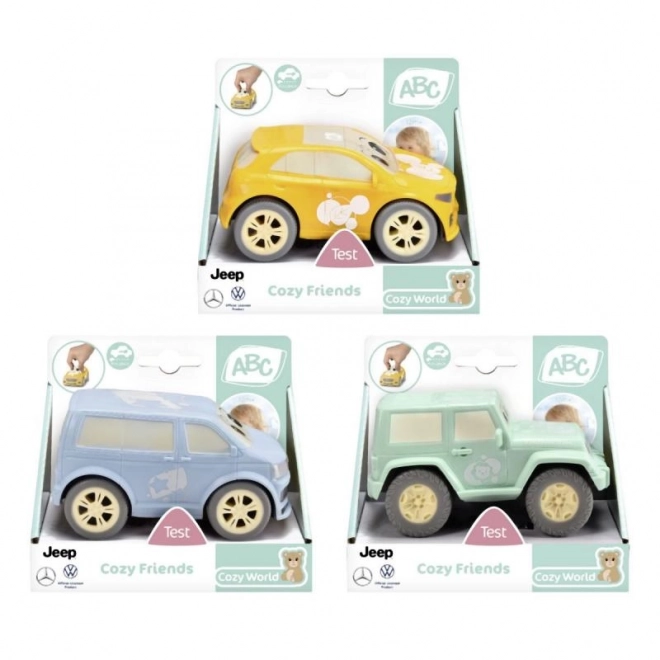 Mélange Cozy Friends 3 types de voitures jouets