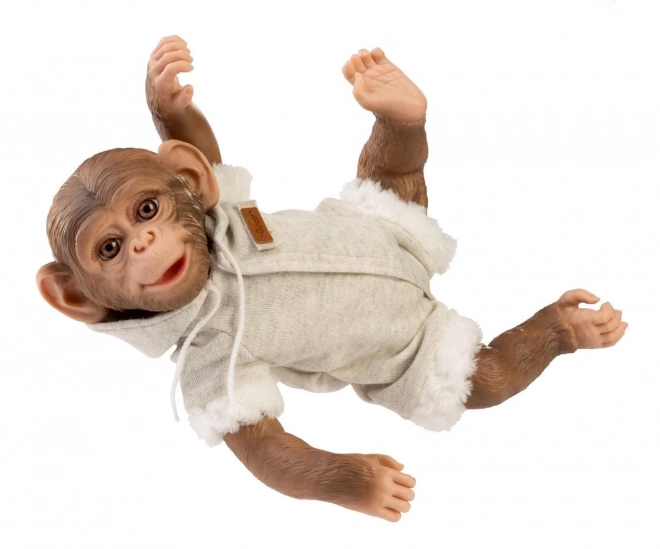 Guca 989 REBORN PETIT SINGE - petit singe réaliste avec corps en tissu doux - 32 cm