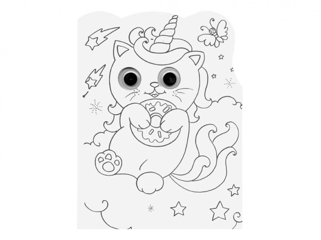 Livre de coloriage MFP A4 yeux mobiles Licornes 210x270mm/16