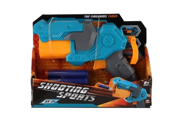 Pistolet en plastique avec munitions en mousse + 3 munitions