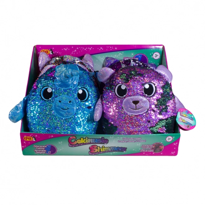 Grande mascotte avec des paillettes Cekinusie Shimmeez 36 cm mix 8 motifs