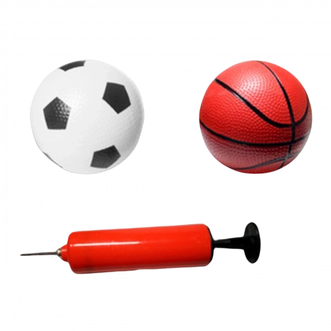 Woopie ensemble sportif 2-en-1 panier de basket et but de football