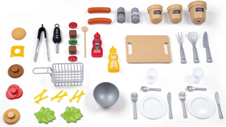 Riche assortiment d’accessoires et hauteur réglable