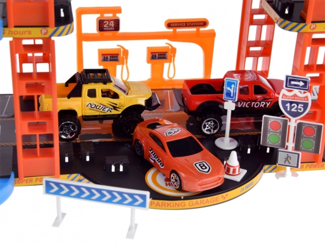 Parking à étages avec ascenseur et 4 véhicules