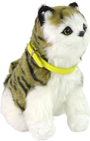 Chaton en peluche interactif – miaule, bouge la tête et la queue