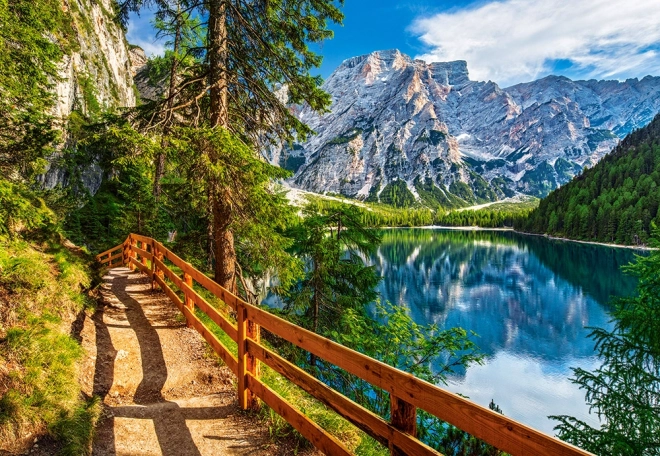 Puzzle 1000 pièces Lac de Braies Italie 68 × 47 cm Castorland