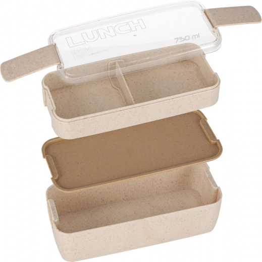 Solution bento à deux niveaux avec séparateurs