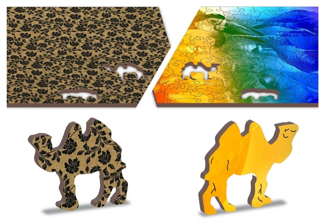 Puzzle en bois Paradis aviaire 2 en 1
