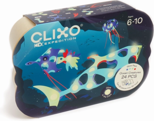 Cubes magnétiques Clixo Expédition Sous-marine, 24 pièces