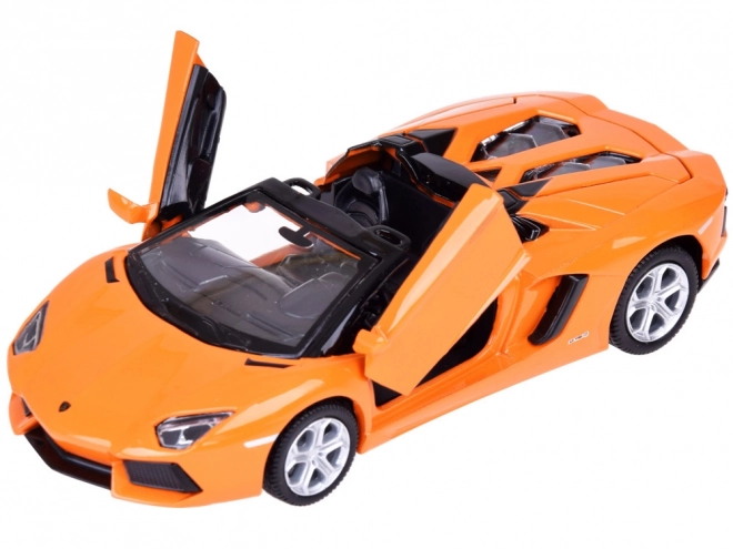 Modèle de voiture en métal Lamborghini Aventador Roadster 1:32 interactif