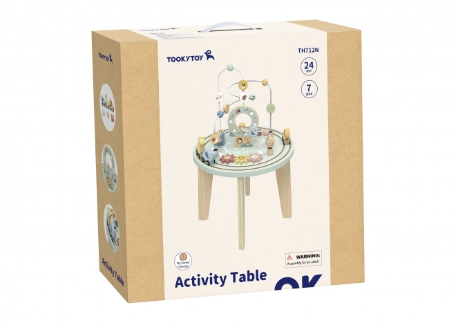 Table Montessori en bois avec activités TOOKY TOY