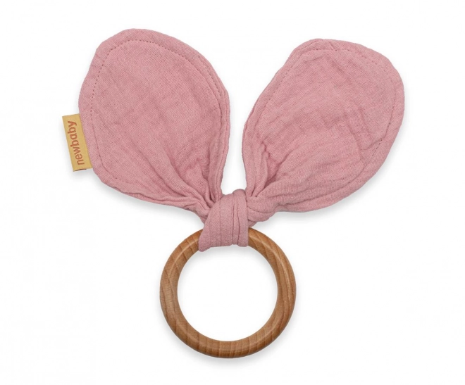 Anneau de dentition New Baby Oreilles Roses