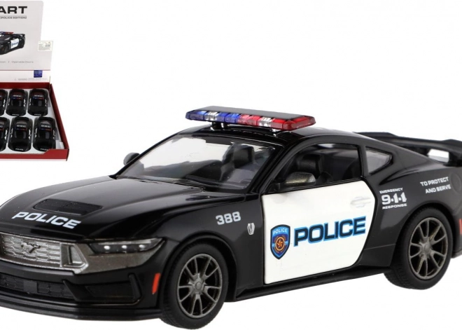 Voiture Kinsmart Ford Mustang Dark Horse Police 2024 1:38