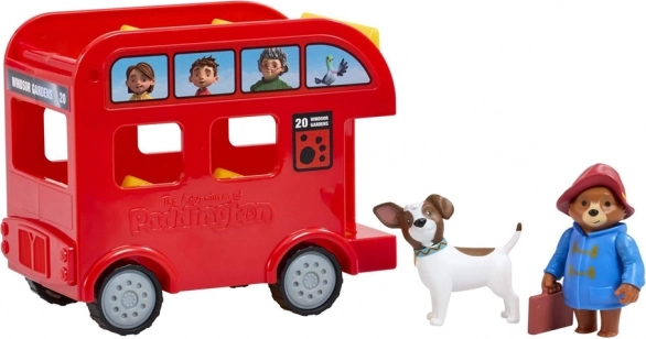 Ensemble de jeu Paddington avec bus rouge