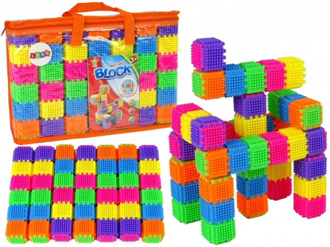 Blocs de construction gaufrés en sac – 182 pcs