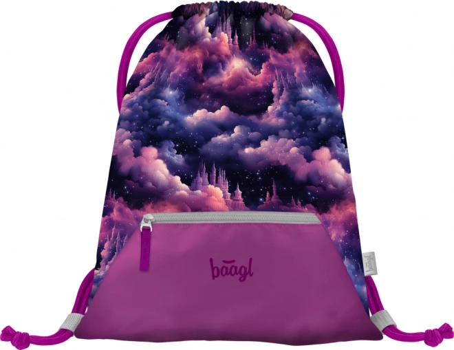 BAAGL Sac avec poche Royaume des Licornes