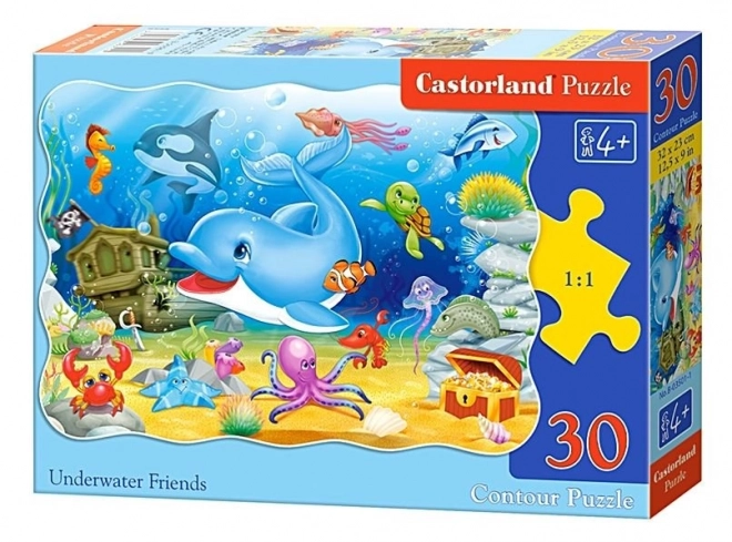 Puzzle 30 pièces Amis Sous-marins