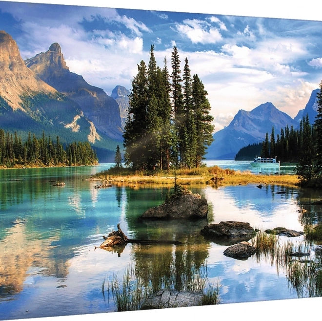 Superbe motif Spirit Island, Canada