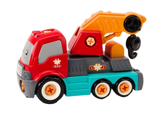 Camion de dessin animé avec grue DIY