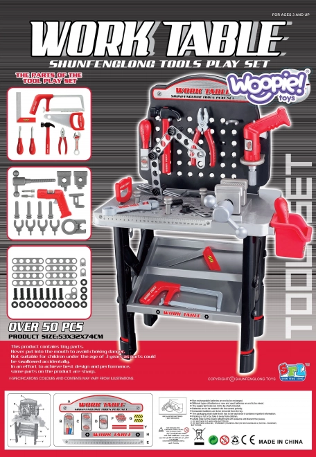 Woopie atelier de travail pour enfants avec outils