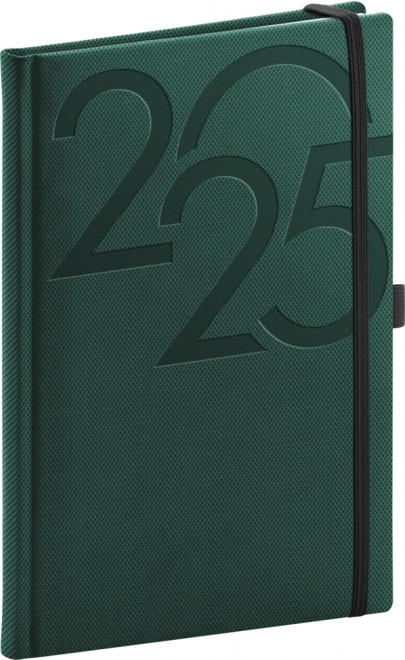 AGENDA Hebdomadaire Ajax 2025, vert, 15 x 21 cm