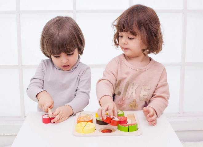Classique Monde Fruits en Bois à Découper Montessori Ensemble