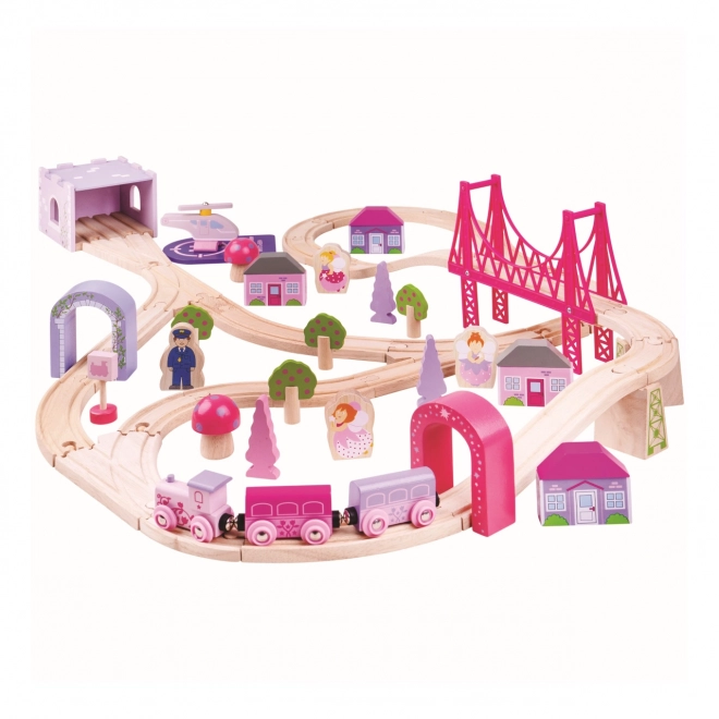 Bigjigs Rail Grande voie ferrée en bois de princesse