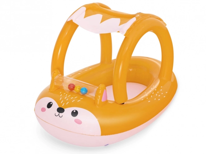 Bateau gonflable pour enfants Renard avec toit amovible