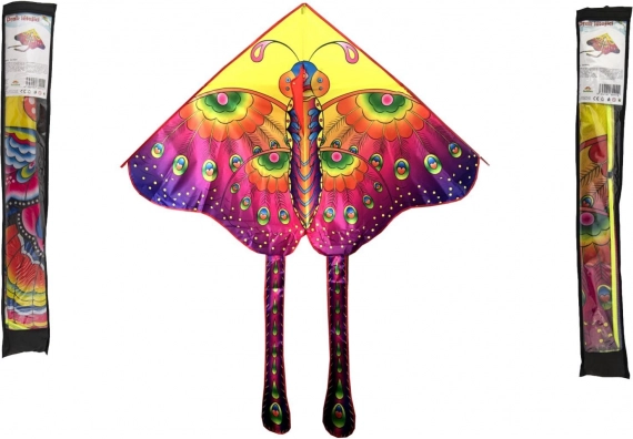 Cerf-volant en nylon motif papillon 145 × 80 cm