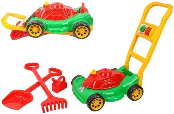 Tondeuse à gazon en plastique pour enfants avec accessoires