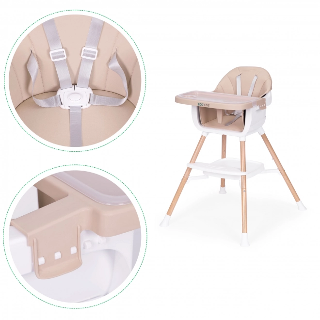 Chaise haute pour enfants 2 en 1 de ECOTOYS