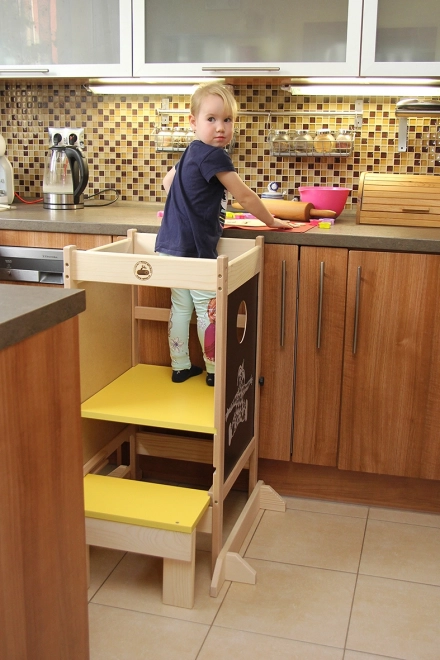 Tour d'apprentissage en bois multifonctionnelle