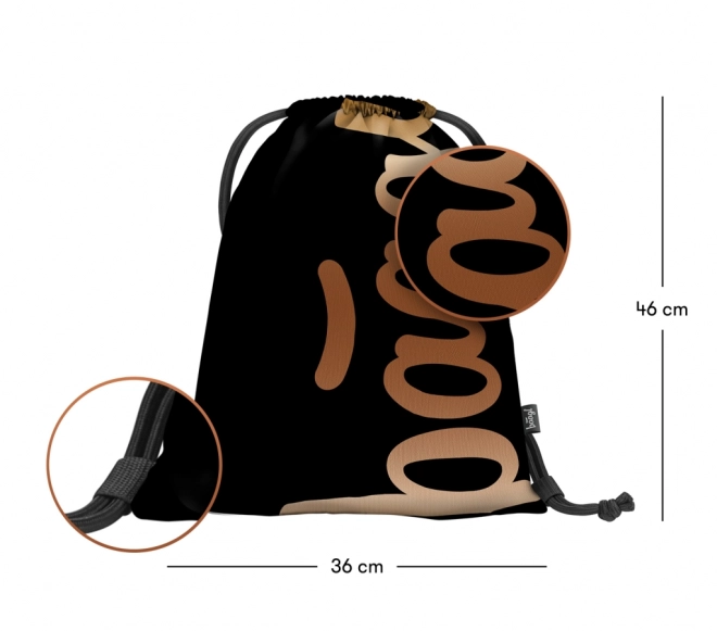 ENSEMBLE BAAGL 3 Pièces Métallique Bronze: sac à dos, trousse, sac