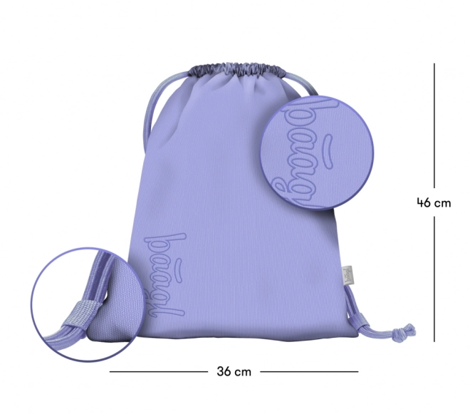 BAAGL 3 SET Skate Lilac: sac à dos, trousse, sac