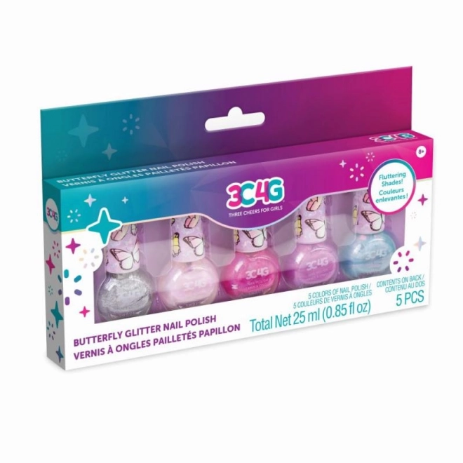 Ensemble de Vernis à Ongles Papillon