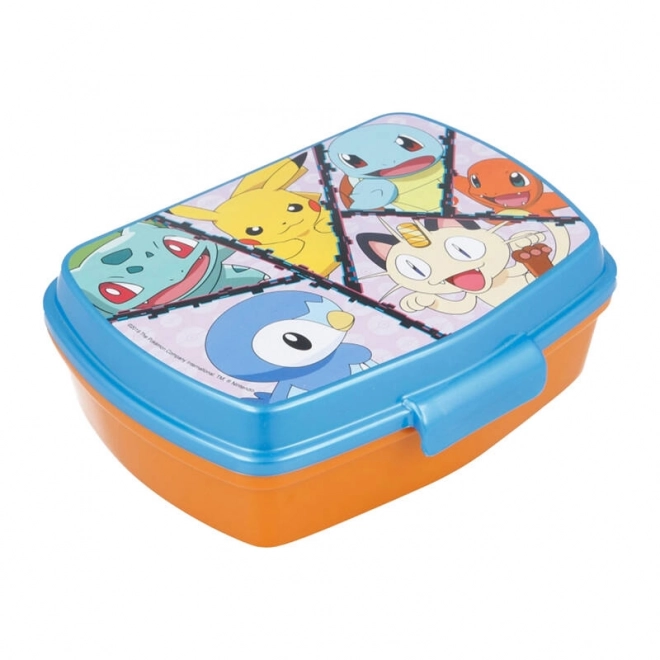 Boîte déjeuner Pokémon orange-bleu