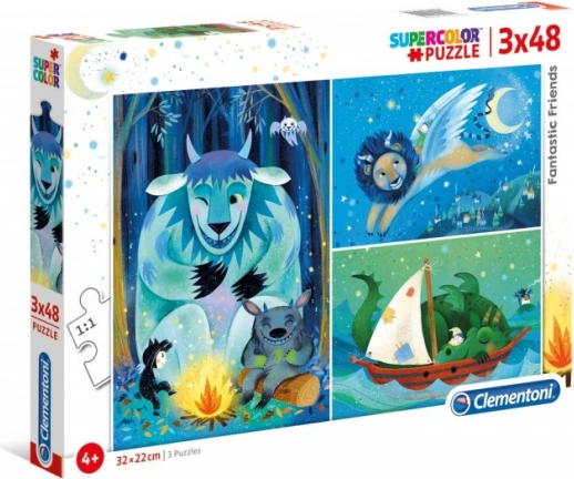 Puzzle 3x48 pièces Fantastic Friends