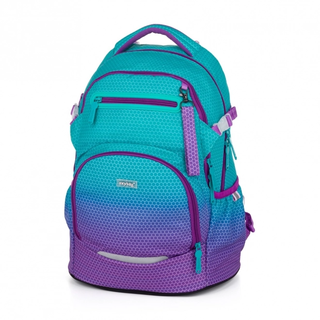 Sac à dos scolaire OXY Ombre bleu-rose