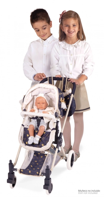 DeCuevas 80732 Poussette pour poupées 3 en 1 XL avec sac Classic Gold 2020 - 81 cm