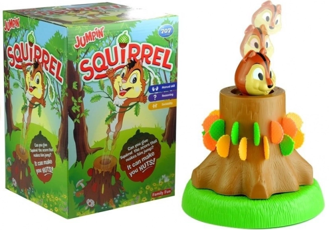 Jeu sauté avec les écureuils