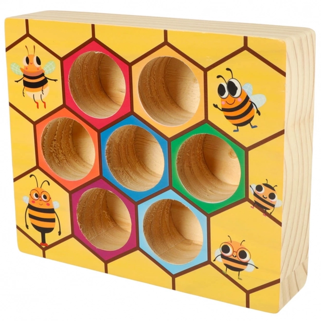Jeu éducatif Montessori d'apprentissage des couleurs - abeilles