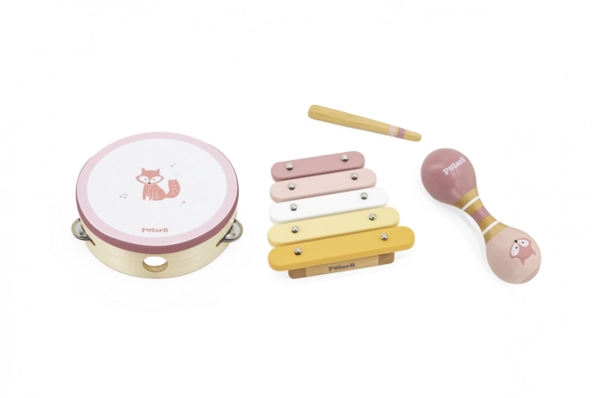 Instruments de musique en bois-renard
