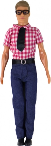 Marionnette Kevin en costume élégant avec chemise rouge