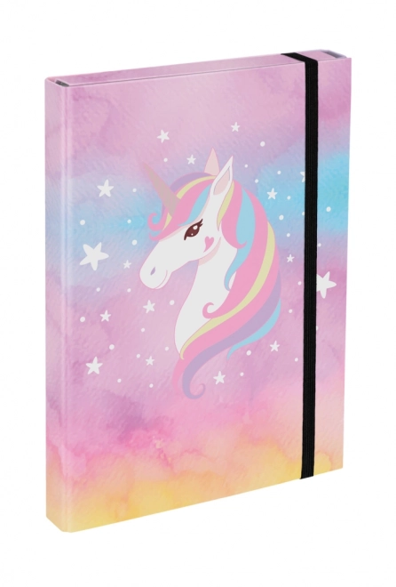 BAAGL Dossiers pour cahiers d'école A4 Licorne Arc-en-ciel