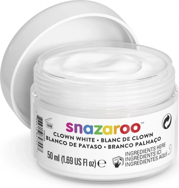 SNAZAROO Peinture visage Clown blanc 50ml