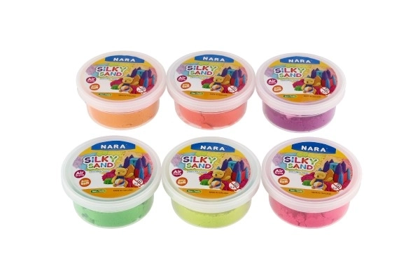 Sable coloré créatif Nara Silky Sand en boîte