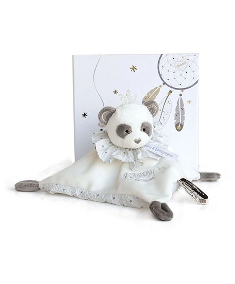 Ensemble cadeau - doudou en peluche panda