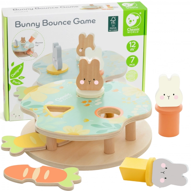 Jeu en bois Lapins Sautillants 12m+