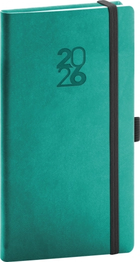 Agenda de poche turquoise 2026